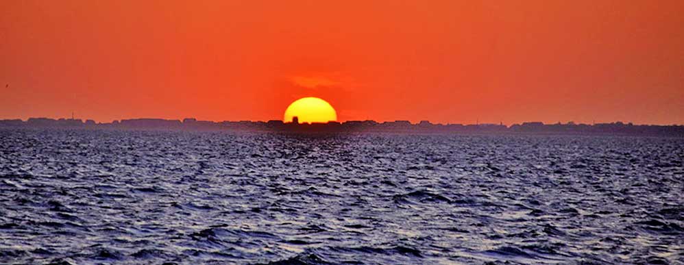 Dornumersiel Sonnenuntergang am Meer